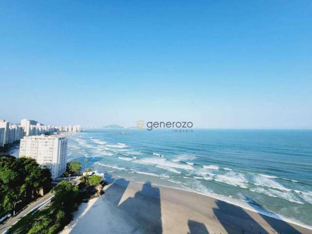 Cobertura a venda na praia das Astúrias, frente ao mar, alto padrão, 06 dormitórios, com piscina e 03 vagas de garagem