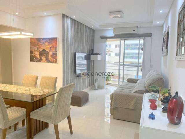 Apartamento na praia de Pitangueiras, 03 dormitórios, 02 vagas, lazer