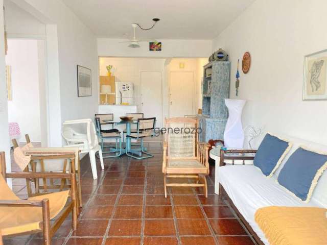 Apartamento na praia de Pitangueiras, 02 dormitórios, 01 vaga