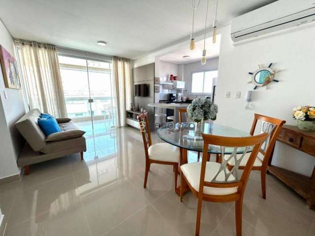 Apartamento a venda na praia das Pitangueiras, 03 dormitórios, varanda gourmet, e 01 vaga de garagem