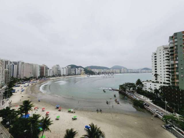 Apartamento a venda na praia das Astúrias, frente ao mar, 02 dormitórios, com garagem e lazer