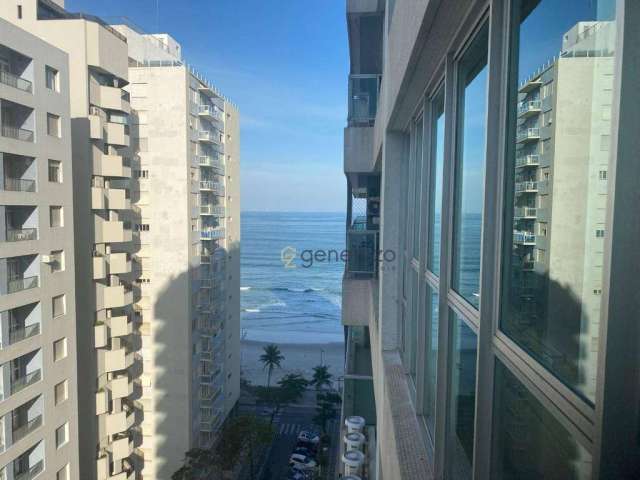 Apartamento à venda na praia das Pitangueiras, 04 dormitórios, 02 vagas, lazer e vista para o mar