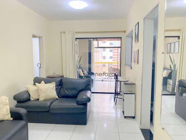 Apartamento na praia das Pitangueiras, 01 dormitório, 02 vagas, lazer