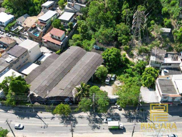 Galpão em terreno de 6.000 m² à venda por R$ 2.500.000 - Covanca - São Gonçalo/RJ