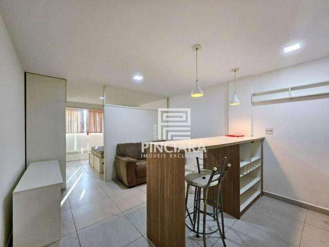 Apartamento no Flat Praia Itacoatiara de 40m² com 1 quarto - À venda por R$350.000 e para alugar por R$2.500 + taxas - Itaipu - NIterói/RJ