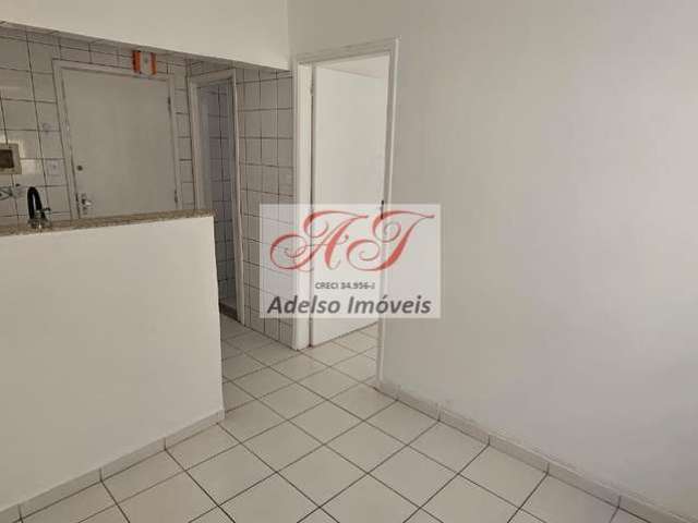 Apartamento para locação no Embaré, Santos-SP: 1 quarto, 1 banheiro, 1 vaga de garagem, 28m² de área. Venha conferir!