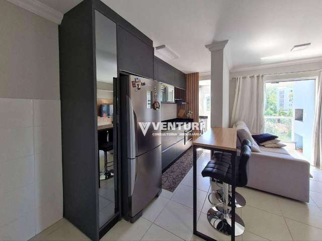 Apartamento com 2 dormitórios à venda, 56 m² por R$ 350.000,00 - Velha Central - Blumenau/SC