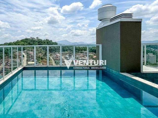 Apartamento com 2 dormitórios à venda em condomínio com Rooftop, 60 m² por R$ 395.954 - Escola Agrícola - Blumenau/SC