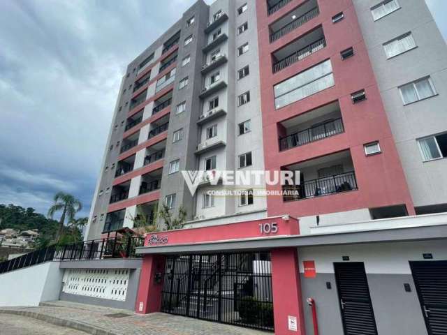 Apartamento com 2 dormitórios para alugar, 83 m² por R$ 3.094,00/mês - Escola Agrícola - Blumenau/SC