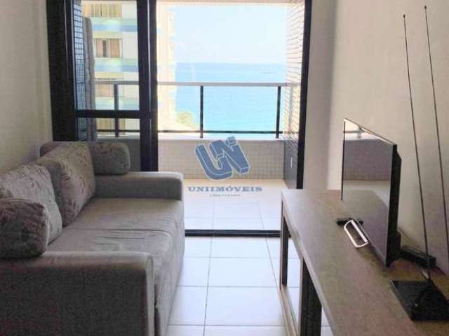 Excelente apartamento 2 suítes vista mar 72 m2 mobiliado para Aluguel na Ondina