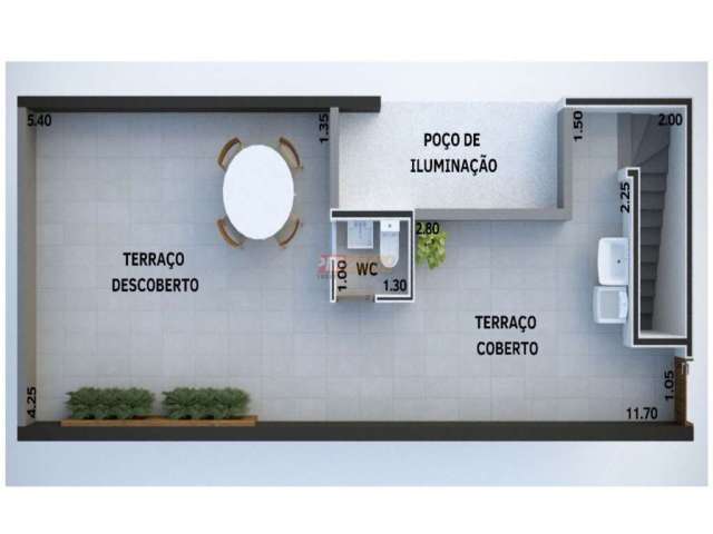 Cobertura com 2 quartos à venda na Rua Amambaí, Vila Cecília Maria, Santo André, 100 m2 por R$ 480.000