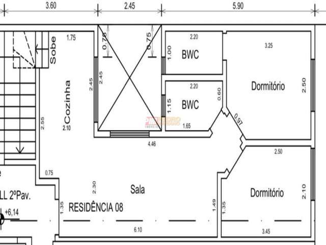 Cobertura com 2 quartos à venda na Rua Alemanha, Parque das Nações, Santo André, 93 m2 por R$ 485.000