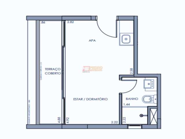 Apartamento com 1 quarto à venda na Rua Vergueiro, Liberdade, São Paulo, 16 m2 por R$ 439.445