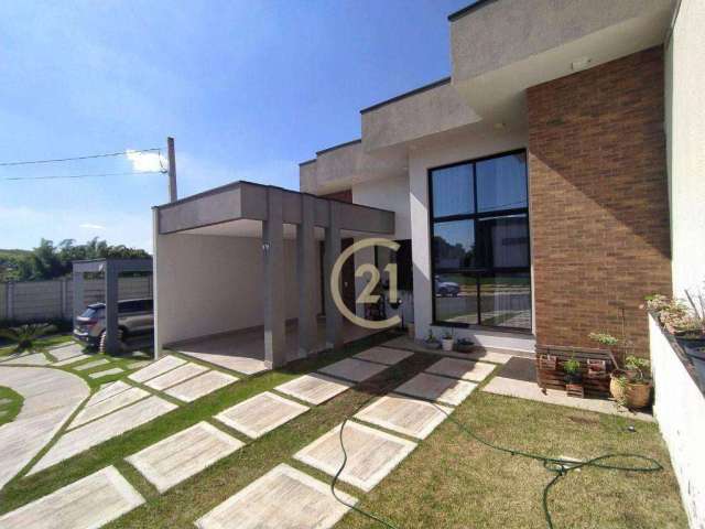 Casa com 3 dormitórios à venda, 111 m² por R$ 855.000,00 - Condomínio Vila Paraty - Indaiatuba/SP