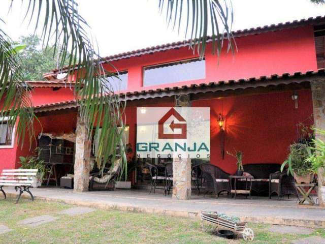 Casa e LOFT ANEXO em meio a muita NATUREZA com 4 dormitórios à venda, 2729 m² por R$ 2.900.000 - Granja Viana - Itapevi/SP