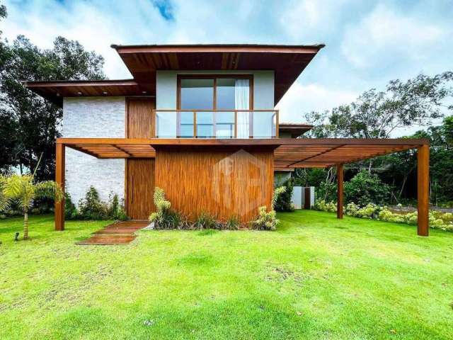 CASA A VENDA EM PRAIA DO FORTE, LITORAL NORTE DA BAHIA - Condomínio Praia Bella, acesso direto à praia, 7 suítes de alto padrão perto de tudo.