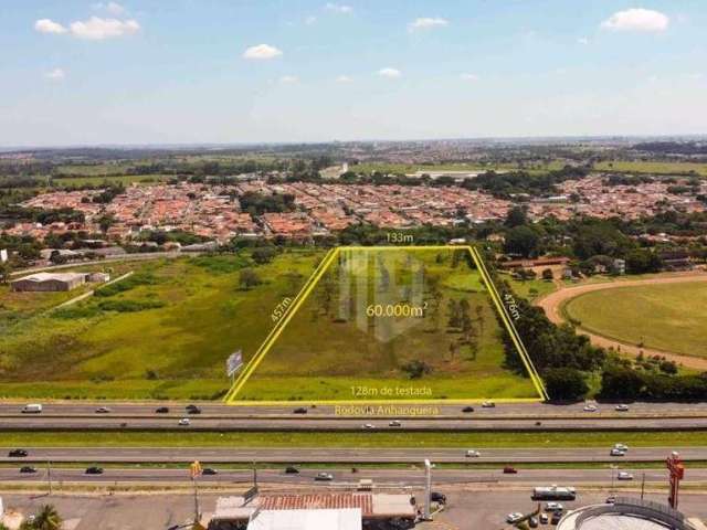 TERRENO A VENDA EM CAMPINAS / SP COM 60.000M² - 128m de frente para a Rodovia Anhanguera. Localização nobre ao lado do Jockey Club.