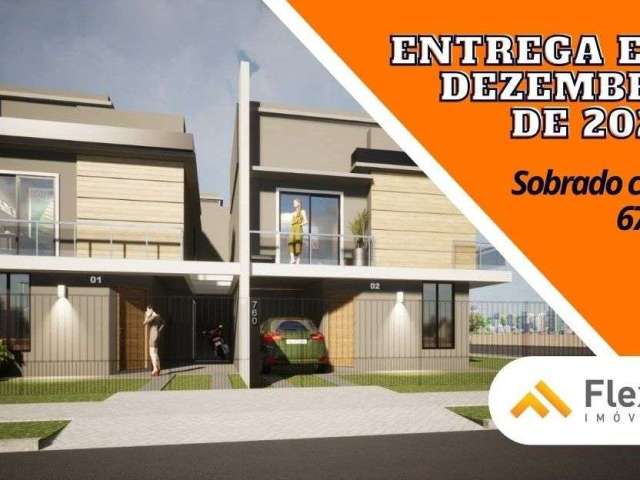 Sobrado com 2 dormitórios à venda, 67 m² por R$ 459.000,00 - Campo Comprido - Curitiba/PR