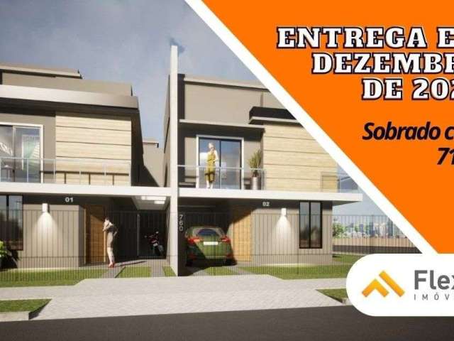 Sobrado com 2 dormitórios à venda, 71 m² por R$ 469.000,00 - Campo Comprido - Curitiba/PR