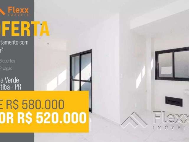 Apartamento com 3 dormitórios à venda, 67 m² por R$ 520.000,00 - Água Verde - Curitiba/PR