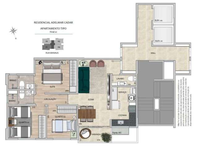 Oportunidade imperdível de apartamento com 3 quartos e 2 vagas na cidade de Belo Horizonte - Santa Efigênia, MG - Confira!