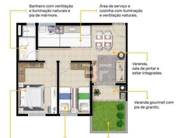 Apartamento com 2 dormitórios à venda, 55 m² por R$ 335.000,00 - Vila Fahl - Indaiatuba/SP