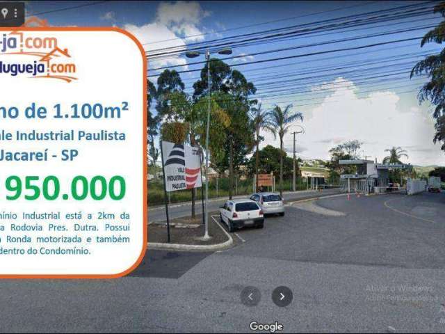 Terreno à venda, 1100 m² por R$ 950.000,00 - Jardim Califórnia - Jacareí/SP