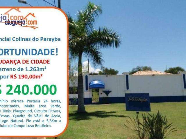 Terreno à venda, 1263 m² por R$ 240.000,00 - Alto da Ponte - São José dos Campos/SP