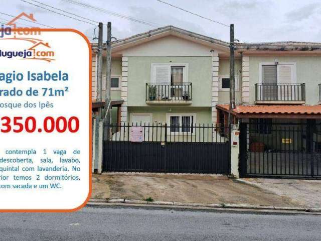 Village com 2 quartos à venda, 71 m² - Residencial Bosque dos Ipês - São José dos Campos/SP