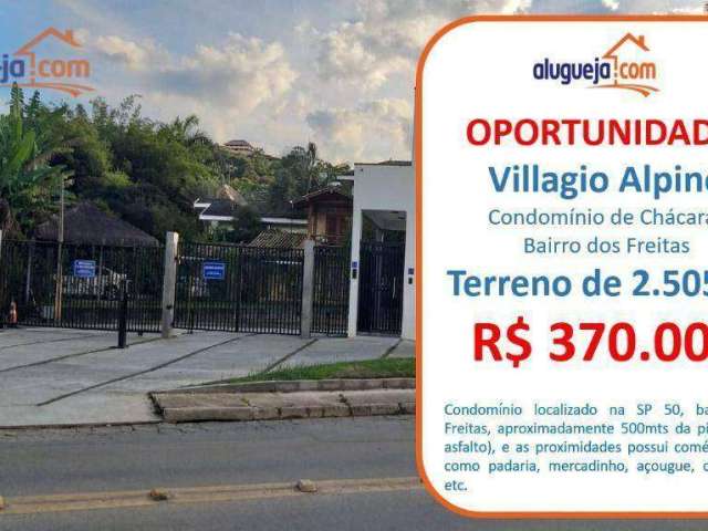 Terreno à venda no Village Alpino - São José dos Campos/SP com 2505 m²