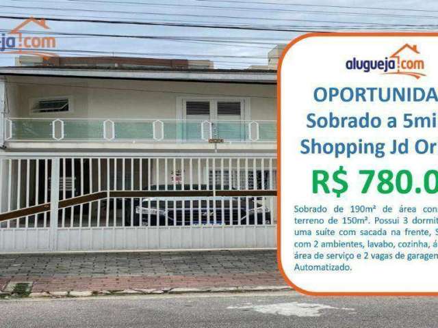 Sobrado à venda no Jardim América - São José dos Campos/SP com 190 m²