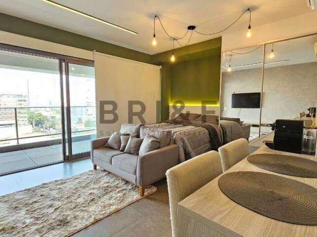 Apartamento para locação habitarte 41 m², 1 dorm, 1 vaga, mobiliado - brooklin - são paulo