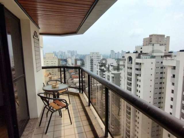 Apartamento para locação mobiliado com 3 dormitórios, 1 suíte, 2 vagas, 120m² - Brooklin - São Paulo