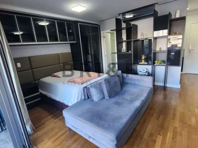 Apartamento Studio no Brooklin com 45m² , 1 dormitório, 1 banheiro, 1 suíte - São Paulo - Sp