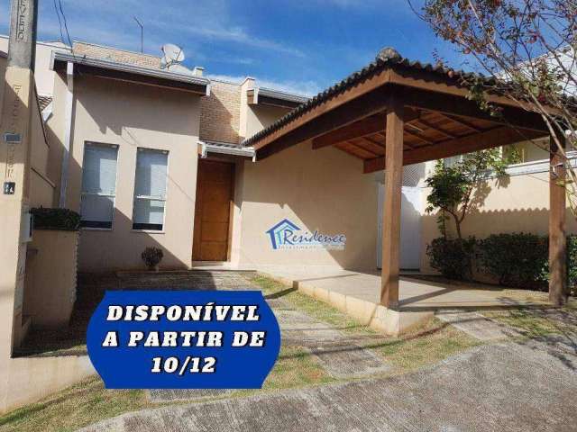 Casa com 3 dormitórios para alugar, 100 m² por R$ 3.416,15/mês - Villaggio Di Itaici - Indaiatuba/SP