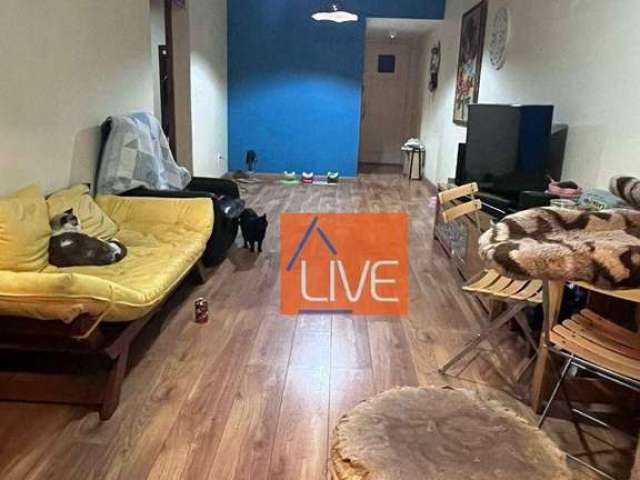 LIVE VENDE: Excelente apartamento, 2 quartos, suíte, varanda, de frente, vista indevassável,1 vaga. 72m²