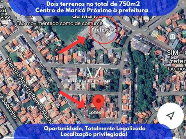 Terreno à venda, 750 m² por R$ 1.000.000 - Centro - Maricá/RJ