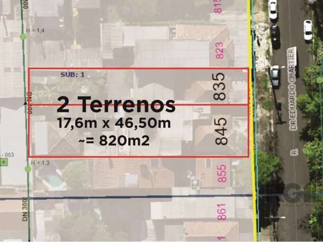 Localizado no charmoso bairro Higienópolis, em Porto Alegre, este terreno de 825 metros quadrados oferece uma excelente oportunidade para quem busca um espaço generoso e bem situado. Com dimensões de 