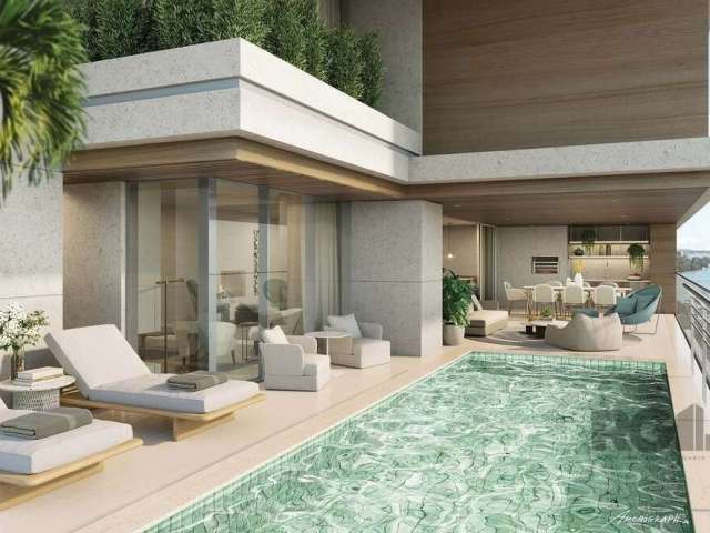 Apartamento no Lake Victoria, com  299 m2,  4 suítes( sendo 1 master com closets e banheiros individualizados -ele e ela-), hall social privativo, living 3 ambientes, varanda incorporada a sala de est