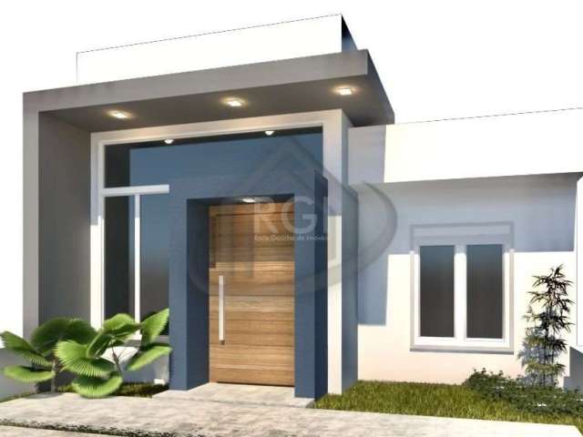 Vende Excelente casa no modelo térreo, sendo pé direito duplo e um design moderno. &lt;BR&gt;O imóvel conta com 3 dormitórios amplos sendo uma suíte. Amplo espaço interno e um acabamento de alto padrã