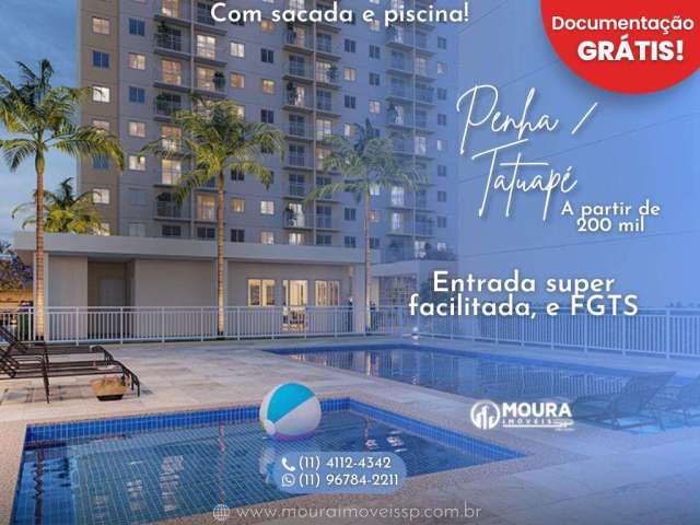 Apartamento Zona Leste para Venda em São Paulo, Penha, 2 dormitórios, 1 banheiro, 1 vaga