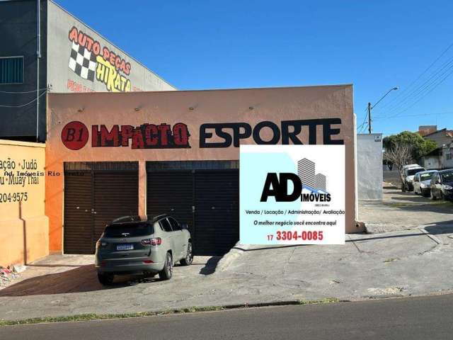 Salão Comercial para Locação em São José do Rio Preto, Eldorado, 2 banheiros, 3 vagas