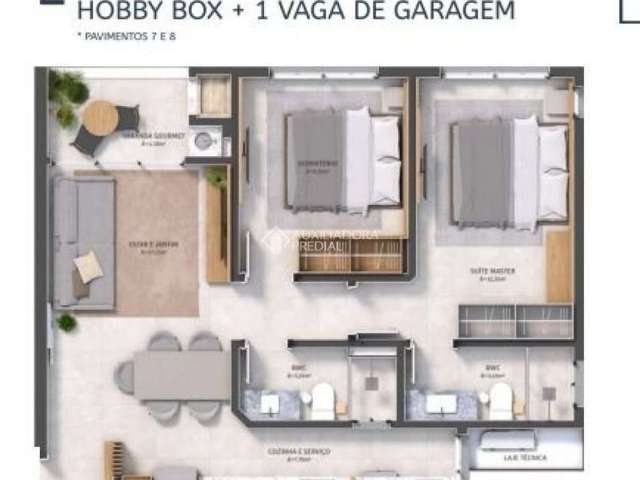 Apartamento com 2 quartos à venda na Avenida Prefeito Waldemar Vieira, 961, Saco dos Limões, Florianópolis, 66 m2 por R$ 849.500