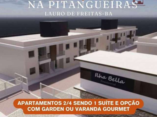 Apartamentos pré-venda a partir de R$ 390.000 - Pitangueiras - Lauro de Freitas/BA