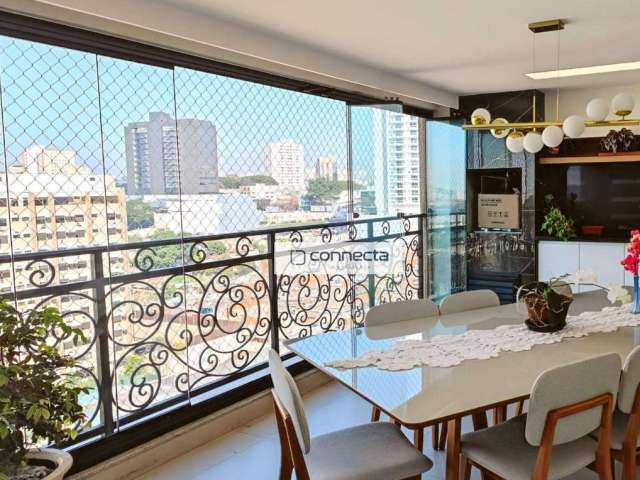 Porteira Fechada  Apartamento Cond Barcelona, 3 suítes, 1 lavabo, cozinha estilo americano bancada em granito, Varanda Gourmet, Maia, Guarulhos, SP