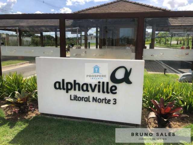 Lote no condomínio Alphaville Litoral Norte 3. com 480 m²