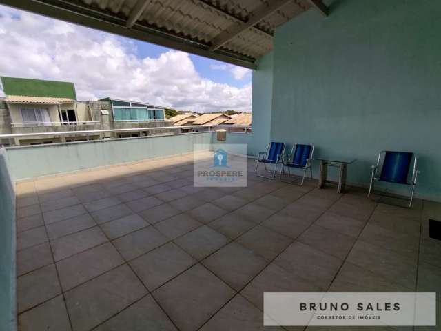 Cobertura de um quarto em Stella Maris, banheiro social, terraço e 1 vaga de garagem solta e coberta.