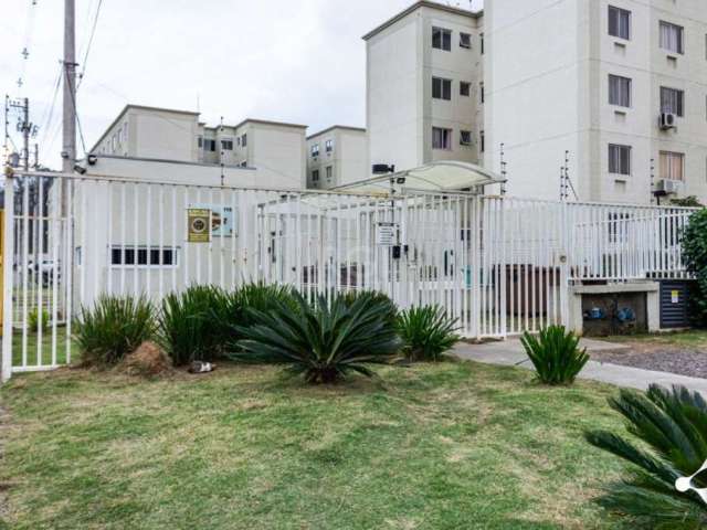 Apartamento de 1 dormitório, sala, cozinha com armários, banheiro, área de serviço e uma vaga de estacionamento.  &lt;BR&gt;Condomínio com portaria 24h, salão de festas, quiosque, churrasqueira.&lt;BR