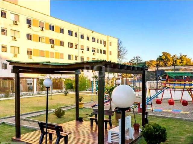 Apartamento 2 dormitórios com suíte, semi-mobiliado, living 2 ambientes, banheiro social, cozinha montada,  aquecedor de passagem, silencioso e bem ensolarado, vaga de garagem para 1 carro. Aconchegan