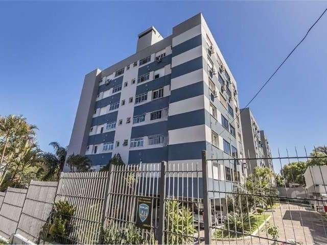 Apartamento 2 dormitórios, semi mobiliado, banheiro social, living com dois ambientes, cozinha, área de serviço e banheiro.  Condomínio com salão de festas, portaria 24 h.&lt;BR&gt;Vaga dupla de garag